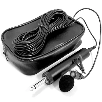 6,5 mm Mikrofón Mic pre Erhu Saxofón Husle Hudobný Nástroj -Priateľské Lavalier Klopě