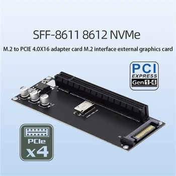 SFF-8611 do PCIe X16 Slot Adaptéra PCI-e Rozširujúca Karta pre Grafickú Kartu Dropship