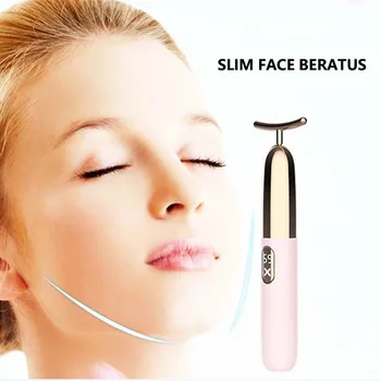 Upozorňuje Tváre Navi Masér Face-lift Zariadenia Kože Sprísnenie Anti-wrinkle Masážny Valček, Tvar T Energy Beauty Bar