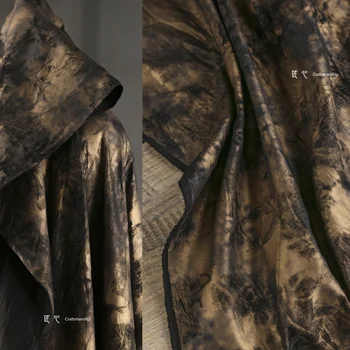 Vysoká Kvalita Stenu Rock Black Gold Násobne Potiahnuté Rekonštrukcia Tkaniny, Farbené Strakatý Štruktúru Tvorivých DIY Oblečenie Dizajnér Textílie